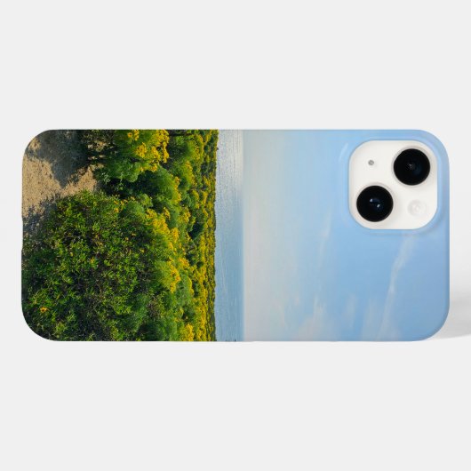 gele bloemen op de heuvel bij Point Dume Case-Mate iPhone Case (Achterkant (horizontaal))