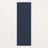 Gele bloemen op marineblauwe achtergrond Monogram Yogamat (Achterkant)