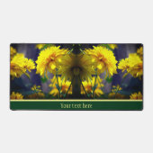 Gele bloemen op zonneschijn gepersonaliseerd bureaumat (Voorkant)