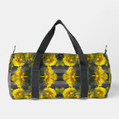 Gele bloemen op zonneschijns-Abstract gepersonalis Plunjezak (Achterkant)