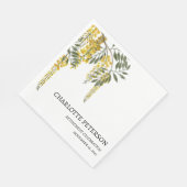 Gele Bloemen Pensioen Partij Servet (Hoek)