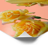 Gele bloemen perfect poster (Hoek)