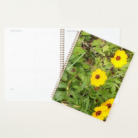Gele bloemen planner (Display)