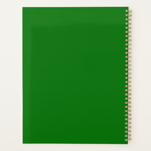 Gele bloemen planner (Achterkant)