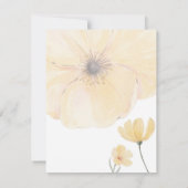  Gele Bloemen RSVP Kaart (Achterkant)