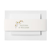  Gele Bloemen Rustieke Huwelijk Uitnodigingen Wikkel (Voorkant Voorbeeld)