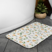 Gele bloemen Scandinavisch Badmat