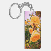 Gele bloemen sleutelhanger (Voorkant Links)