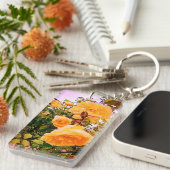 Gele bloemen sleutelhanger (Voorkant Rechts)