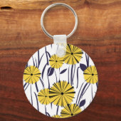 Gele bloemen sleutelhanger (Voorkant)