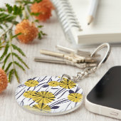 Gele bloemen sleutelhanger (Voorkant Rechts)