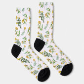 Gele Bloemen Sokken (Rechts)