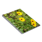 Gele bloemen Spiraal Notitieboek (Rechterzijde)