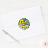 Gele bloemen Sticker (Envelop)