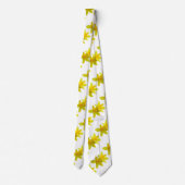Gele bloemen stropdas (Achterkant)
