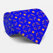 Gele bloemen stropdas (Opgerold)