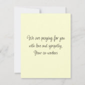  gele bloemen Sympathiekaart (Achterkant)