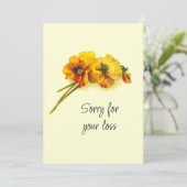  gele bloemen Sympathiekaart Kaart (Staand voorkant)