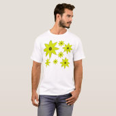 Gele bloemen t-shirt (Voorkant volledig)