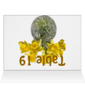 Gele bloemen Tabelnummer (Binnen Horizontaal (Boven))