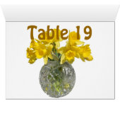 Gele bloemen Tabelnummer (Binnen Horizontaal (Onder))