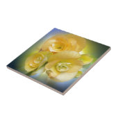 gele bloemen tegeltje (Zijkant)