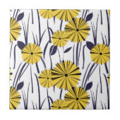 Gele bloemen tegeltje (Voorkant)