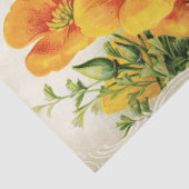   Gele Bloemen Tissuepapier (Detail)