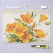   Gele Bloemen Tissuepapier (Craft)