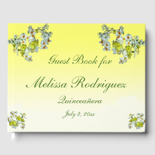 Gele Bloemen Tuin Bloem Quinceanera Gastenboek