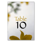 Gele Bloemen van de Lente met aantal om 2 aan te p Kaart (Achterkant)