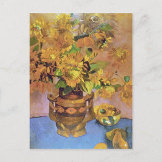 gele bloemen van Tahiti, Paul Gauguin bloemen Briefkaart