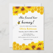 Gele bloemen vond ze haar honing Vrijgezellenfeest Kaart (Voorkant)