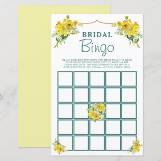  Gele Bloemen Vrijgezellenfeest Bingo Spel
