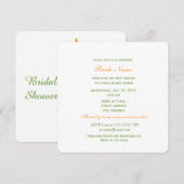  gele bloemen vrijgezellenfeest kaart (Voorkant / Achterkant)