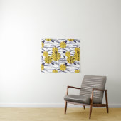 Gele bloemen wandkleed (In Situ (horizontaal))