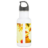 Gele Bloemen Waterfles (Achterkant)