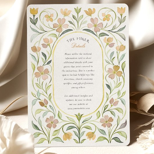  Gele Bloemen Waterverf bruiloft Kaart