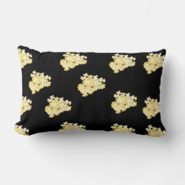 Gele Bloemen Worp Kussen