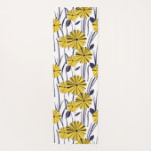 Gele bloemen yogamat (Achterkant)