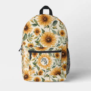 Gele Bloemen Zonnebloemen Bedrukte Rugzak