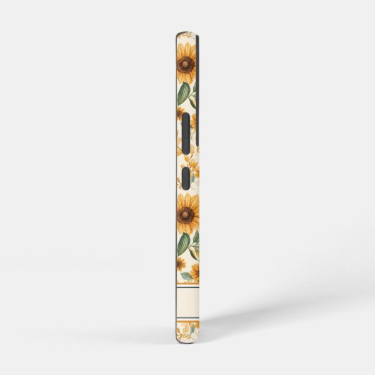 Gele Bloemen Zonnebloemen Samsung Galaxy Hoesje (Rechterkant)