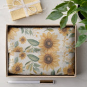Gele Bloemen Zonnebloemen Tissuepapier (Geschenk)