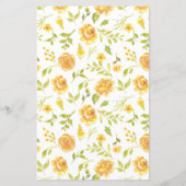 Gele Bloemen Zou Ze Liever Baby Shower Spel (Achterkant)