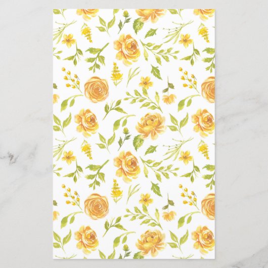 Gele Bloemen Zou Ze Liever Baby Shower Spel (Achterkant)