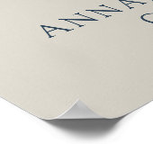 Gele bloemencollage Funeral Welcome Poster (Hoek)