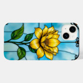 Gele bloemendagelijkse telefoonbeschermingsstijl Case-Mate iPhone case (Achterkant (horizontaal))