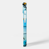 Gele bloemendagelijkse telefoonbeschermingsstijl Case-Mate iPhone case (Achterkant / Links)