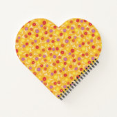 Gele bloemenditsy-spiraalnotitieboek notitieboek (Achterkant)