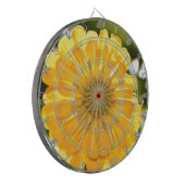 Gele bloemengele bloem gele madeliefje dartbord (Voorkant Links)